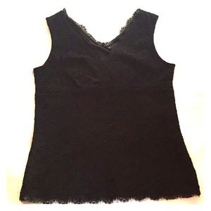 New York and Co lace black top tank cami-size L
